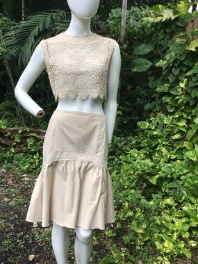 Vintage Valentino cotton skirt top sold separate